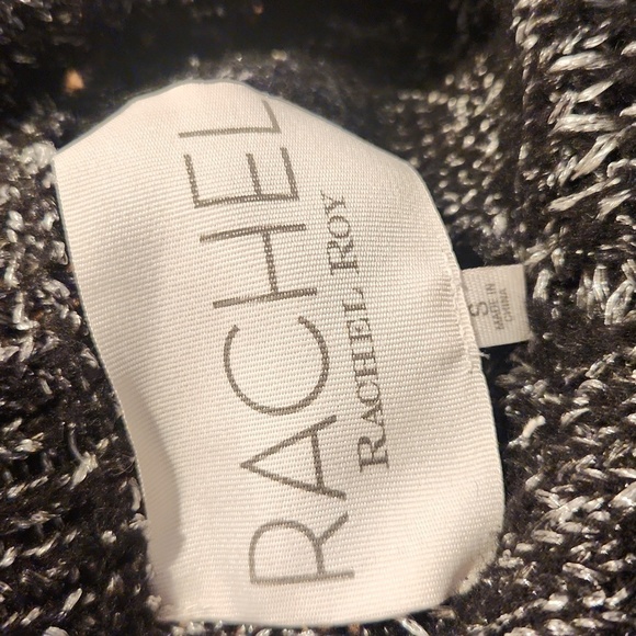 Rachel Rachel Roy black silver metallic cardigan small - Picture 5 of 6